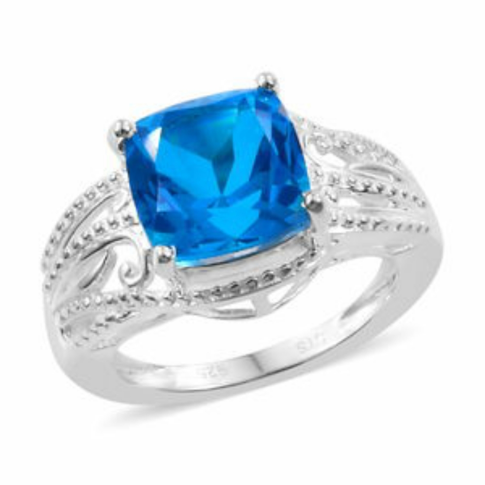 NWT-ROYAL BLUE QUARTZ RING - Picture 2 of 5